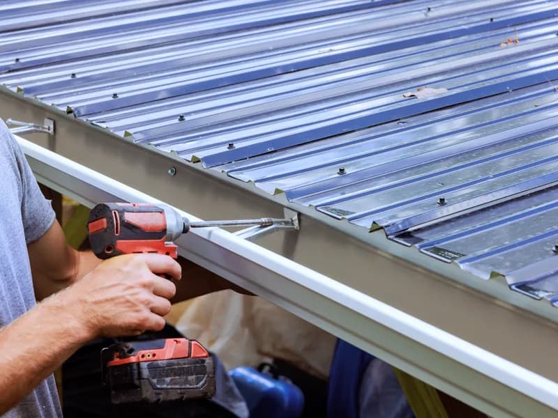 Gutter repair and bracket reinforcement